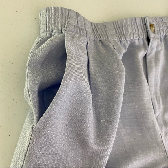 Madewell Linen Blend Track Trouser Pants Light Blue Size M - Picture 11 of 16